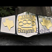Cintura titolo Texas/Brass Knuckle Wrestling Championship 4m ottone doppio strato