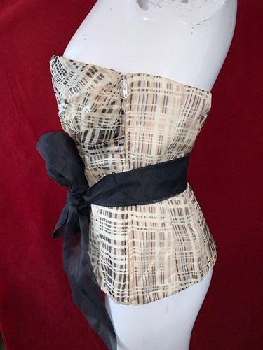COAST Women's 100% Silk Strapless Bustier Top. Size UK 12 - 第 4/10 張圖片