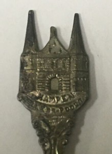 Vintage Souvenir Spoon Collectible Kampen Gellebr Poort Holland