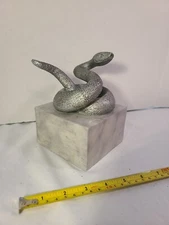 Art Deco Snake Sculpture Figurine Home Office Decor