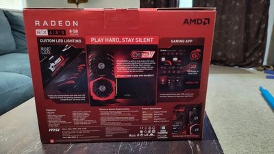 MSI AMD Radeon RX 480 Gaming (RX480GAMINGX8G) 8GB GDDR5