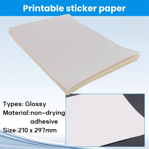 50 Sheets A4 White Self Adhesive Sticker Label Glossy for Lazer5035 - Bild 2 von 7