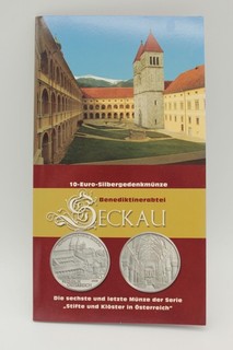 PRAGER: Österreich 10 Euro 2008 Benediktinerabtei Seckau Silber [N15]#k