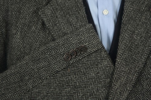 Harris Tweed Jacket Blazer 46R Herringbone Country Weave Hacking Hunting Sports - Picture 7 of 12