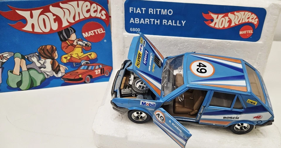 HOT WHEELS MATTEL 8600 FIAT RITMO ABARTH RALLY - 1/25 - ORIGINAL MINT BOX RARO - Immagine 3 di 4