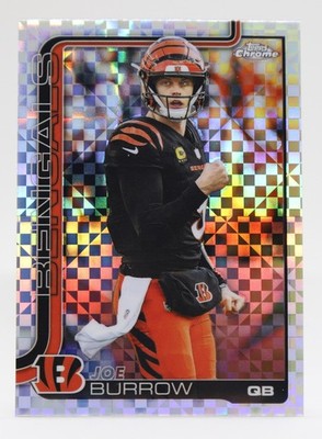 JOE BURROW 2025 Topps Chrome X-Fractor #61