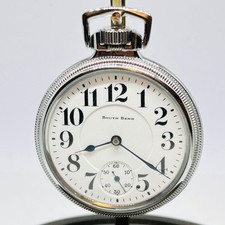 South Bend 16S 19J Grade 219 M-2 Pocket Watch Runs S/N 911408