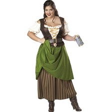 Tavern Maiden Women Plus Size Costume Renaissance Wench Outfit