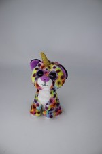 TY Beanie Boos Giselle Unicorn Horn Rainbow Leopard Plush Stuffed Toy plushie