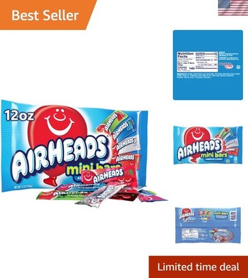 Assorted Mini Candy Bars   Chewy Fruit Treats, Gluten-Free, Non-Melting 12 oz
