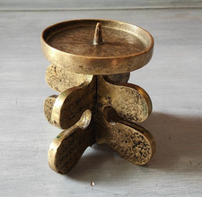 Brutalistischer Kerzenhalter Bronze von Giuseppe Gallo Italien