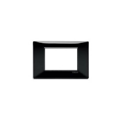 VIMAR PLANA PLATTE 3 MODULE TECHNOPOLYMER FARBE SCHWARZ 14653.05