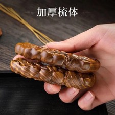 Green Sandalwood Massage Comb Meridians Comb Health Hair Therapy Wooden Comb