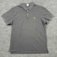 Brooks Brothers Men's Polo Shirt Gray Golf Performance Original Fit Size XL