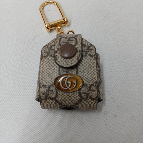 Gucci AirPods Case Model 596720.479292 Leather Protects Earbuds Used Good Japan