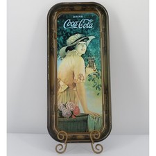 Coca Cola Metal Tray 1970's WWI Girl "Elaine" Reproduction Vintage Collectible