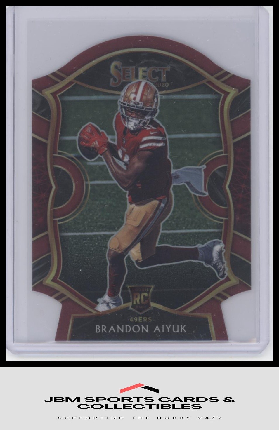2020 Panini Select #66 Brandon Aiyuk Maroon Prizm Die Cut RC