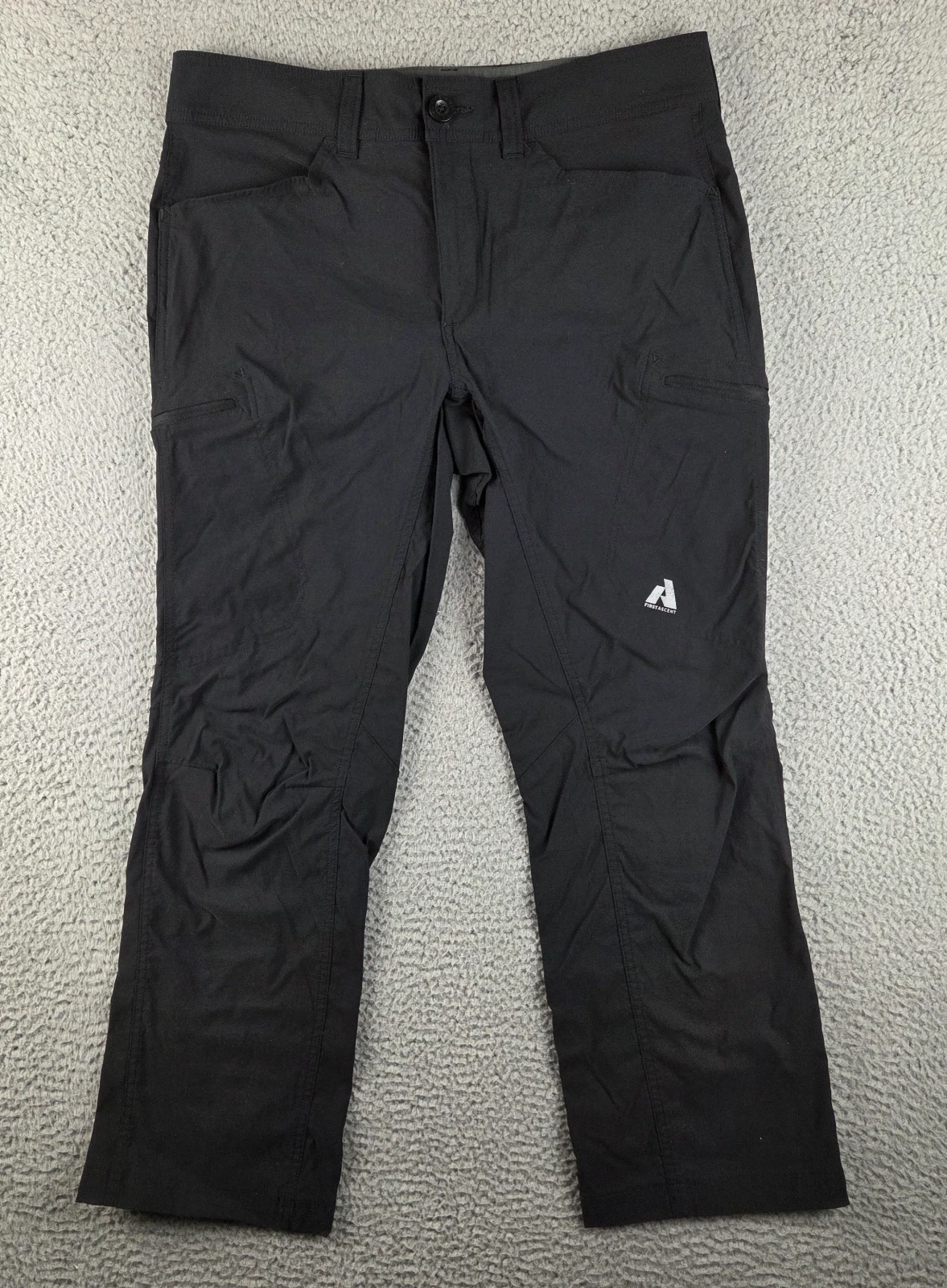 Eddie Bauer First Ascent Pants Mens 34x30 (34x28) Black Stretch Outdoors Hiking