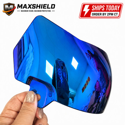 MaxShield Football Helmet Visor + Clips Fits SHOC Hardware SpeedFlex F7 Oculus