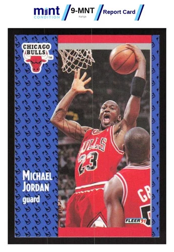 1991 FLEER MICHAEL JORDAN 29 MINT BASKETBALL CHICAGO BULLS
