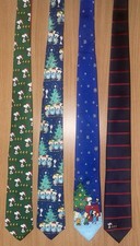 Mens PEANUTS Novelty Snoopy Charlie Brown CHRITMAS Long Ties 60" Length