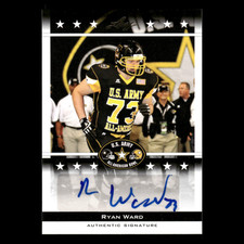 Ryan Ward Rookie #BA-RW1 Autograph 2012 Leaf Army All-American Bowl US Army Card