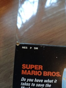 Super Mario Bros Nintendo NES vintage 1985 Game Wirh Box.