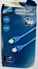 Philips Elite Ethernet Streaming Internet Cable 14 ft Cat6 Network Blue Open Box