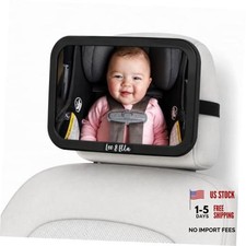 Baby Car Mirror Medium Size with 360 Adjustable Mount - Ultra Premium - Medium