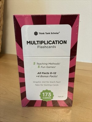 Think Tank Scholar 173 Multiplication Flash Cards - New & Sealed