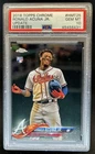 2018 Topps Chrome Update Ronald Acuna Jr. RC Rookie #HMT25 Braves PSA 10