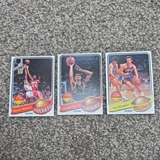 Topps NBA All Star Card Lot 3 1978-79 Malone Rockets Gervin Spurs Westphal Suns