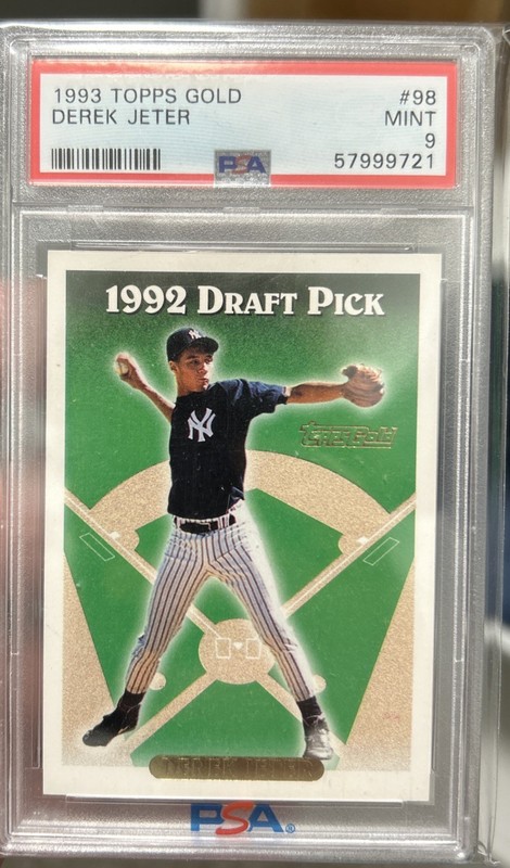 1993 Topps Gold #98 Derek Jeter New York Yankees RC Rookie HOF PSA 9 MINT
