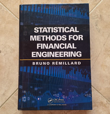 CRC Press Statistical Methods for Financial Engineering HC by Bruno Remillard