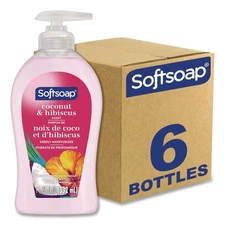 Softsoap US07157ACT Liquid Hand Soap Pumps - Coconut & Hibiscus Scent (6/CT) New