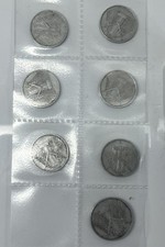 NRD partia 7 monet - każda 6 x 1 fenig i 1 x 5 pf, 1952 i 1953