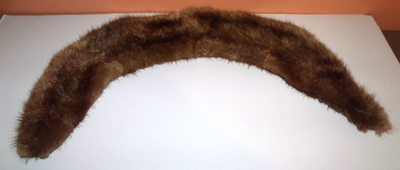 #ad #ad Vtg Brown Fur COLLAR w Satin backing amp; Large Snaps for adding to coat 20 inches $13.00