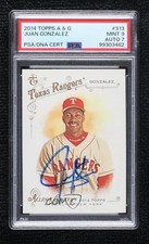 PSA/DNA 2014 Topps Allen & Ginter's Juan Gonzalez #313 PSA/DNA 9 MINT Auto 1k2s