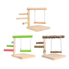 Parrot Playstand Bird Playground Parakeet Portable Cage Branch Perch Desktop
