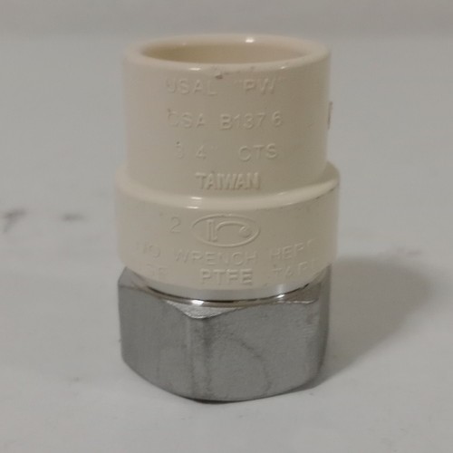 PROFLEX Stainless Steel Straight Compression-to-CPVC Fitting 3/4 in F/F