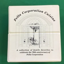 Pella Iowa PELLA Company Employees 1995 spiral Cookbook SEE INDEX 70th Annivers