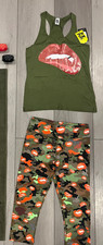 Zumba bundle 4 piece Party in the basement leggings, top, towel and bracelets