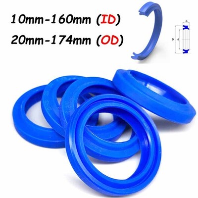 U-Cup DHS/DH Dustproof Oil Seal PU For Hydraulic Cylinder Rod Piston ID 10-160mm