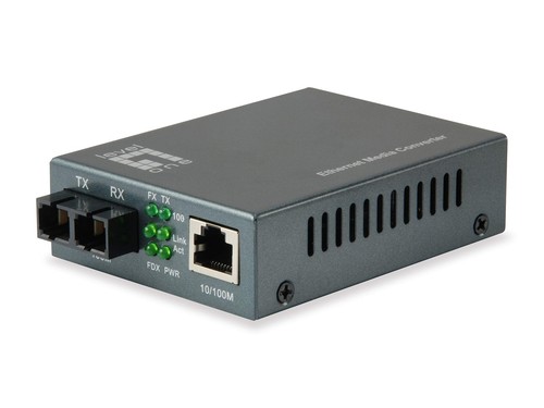 LevelOne Media Converter FVT-1105 RJ45>SC SM 80km Single-mode fibreglass 80 km