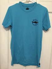 Maui And Sons Graphic T-shirt Men Small Blue Short Sleeve
