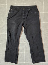 Carhartt Work Pants B159-BLK 42x32 Black Duck Canvas Loose Original Fit