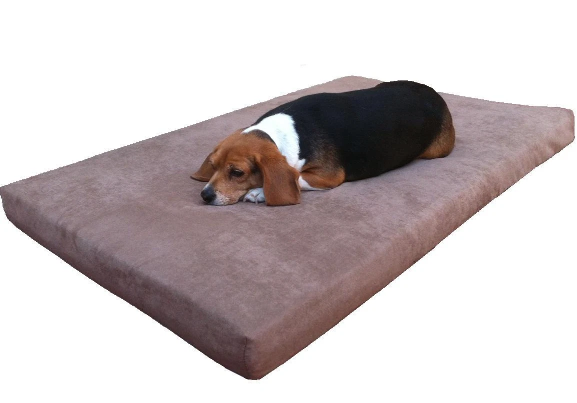 45"X27"X3" LARGE 100% MEMORY FOAM Pad Pet Dog Bed + Waterproof Case Suede cover