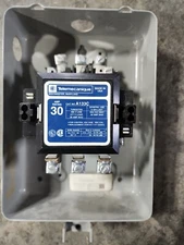 Telemecanique A133C 30 Amp Lighting Contactor with 120V Coil w/ ENCLOSURE  NICE