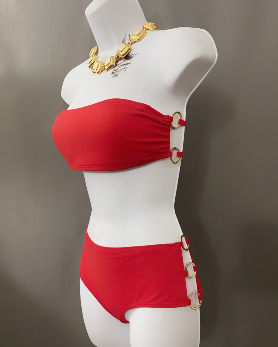 MICHAEL KORS 水着　2ピース MICHAEL KORS 2 Piece Bathing SwimSuit White Size Medium NWT