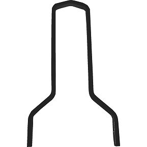 DRAG SPECIALTIES 1501-0780 Square Sissy Bar- Tall - Black - 11"W - Picture 1 of 1